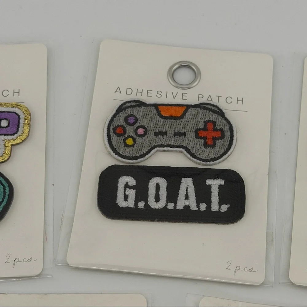 Sports Gaming Themed Patches - Lot of 5 Packs